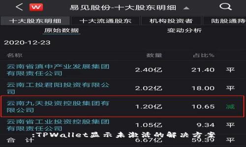 :TPWallet显示未激活的解决方案
