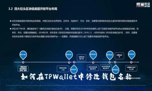 如何在TPWallet中修改钱包名称