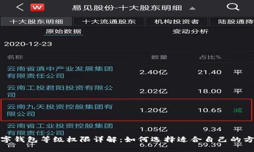 数字钱包等级权限详解：如何选择适合自己的方案